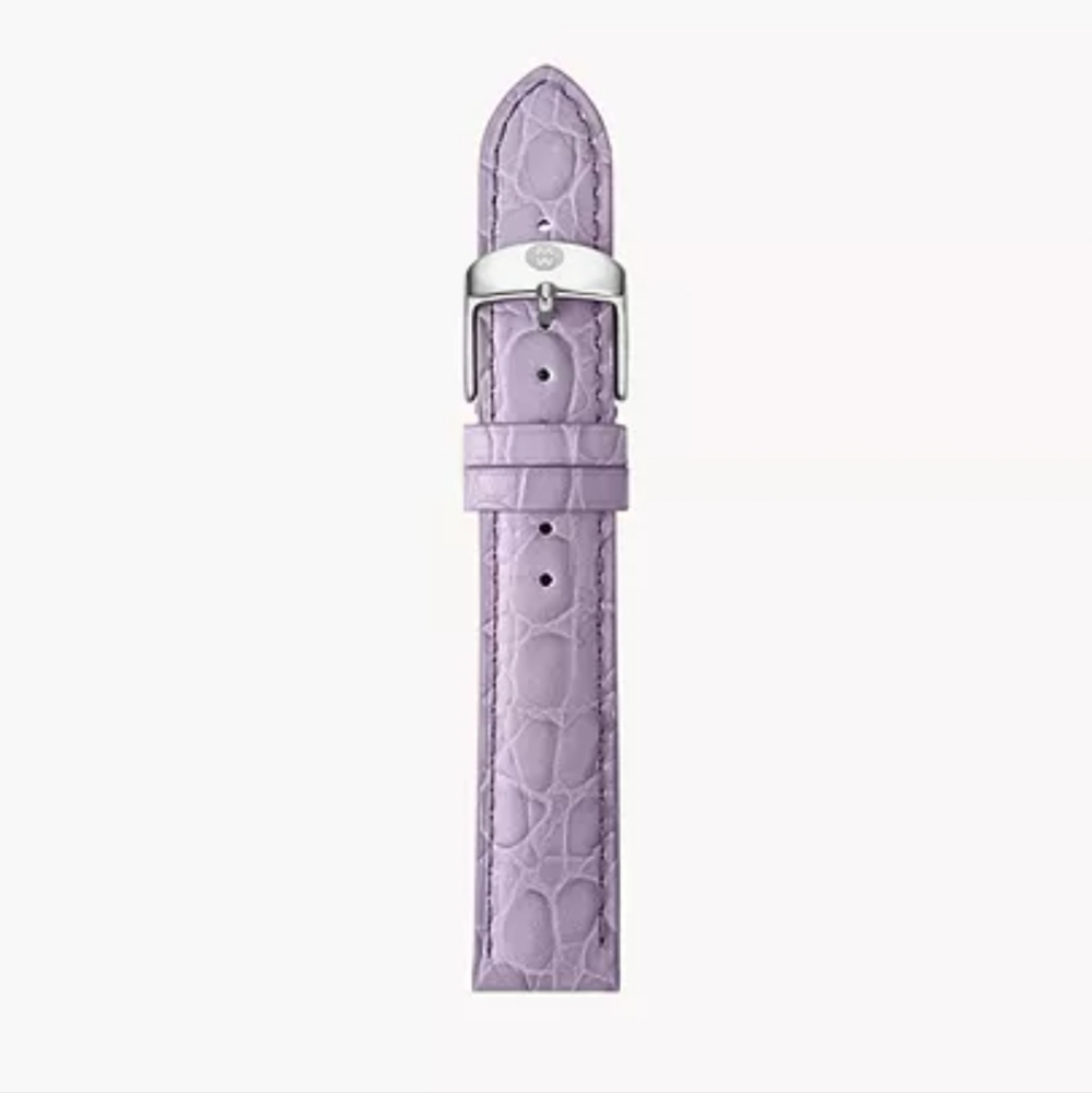 New, never used 16mm Lavender Alligator Leather Strap, also have other colors